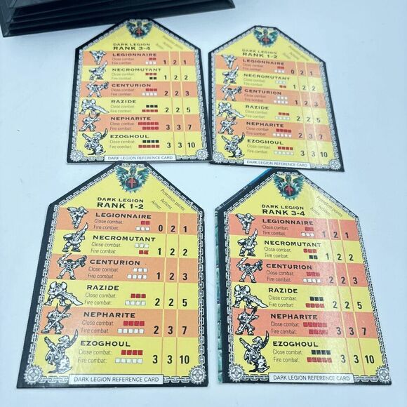 Mutant Chronicles Siege of the Citadel Hero Boards Pegs Rulebook Quick Reference - Picture 5 of 6